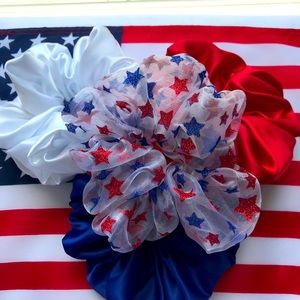 Fourth of July scrunchie set